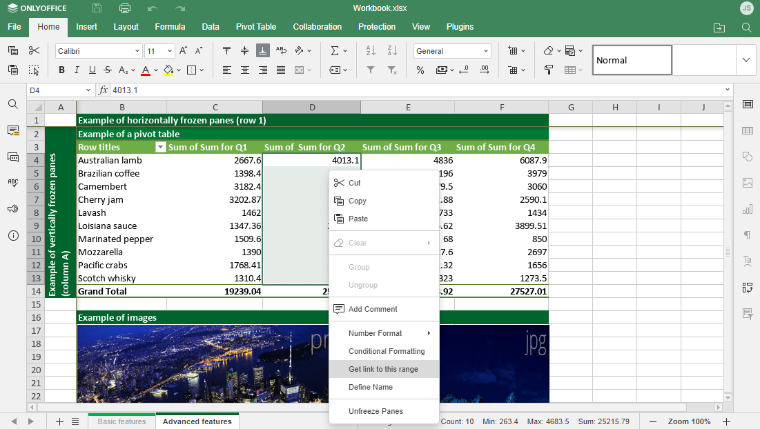 onlyoffice 7.2 spreadsheet improvements