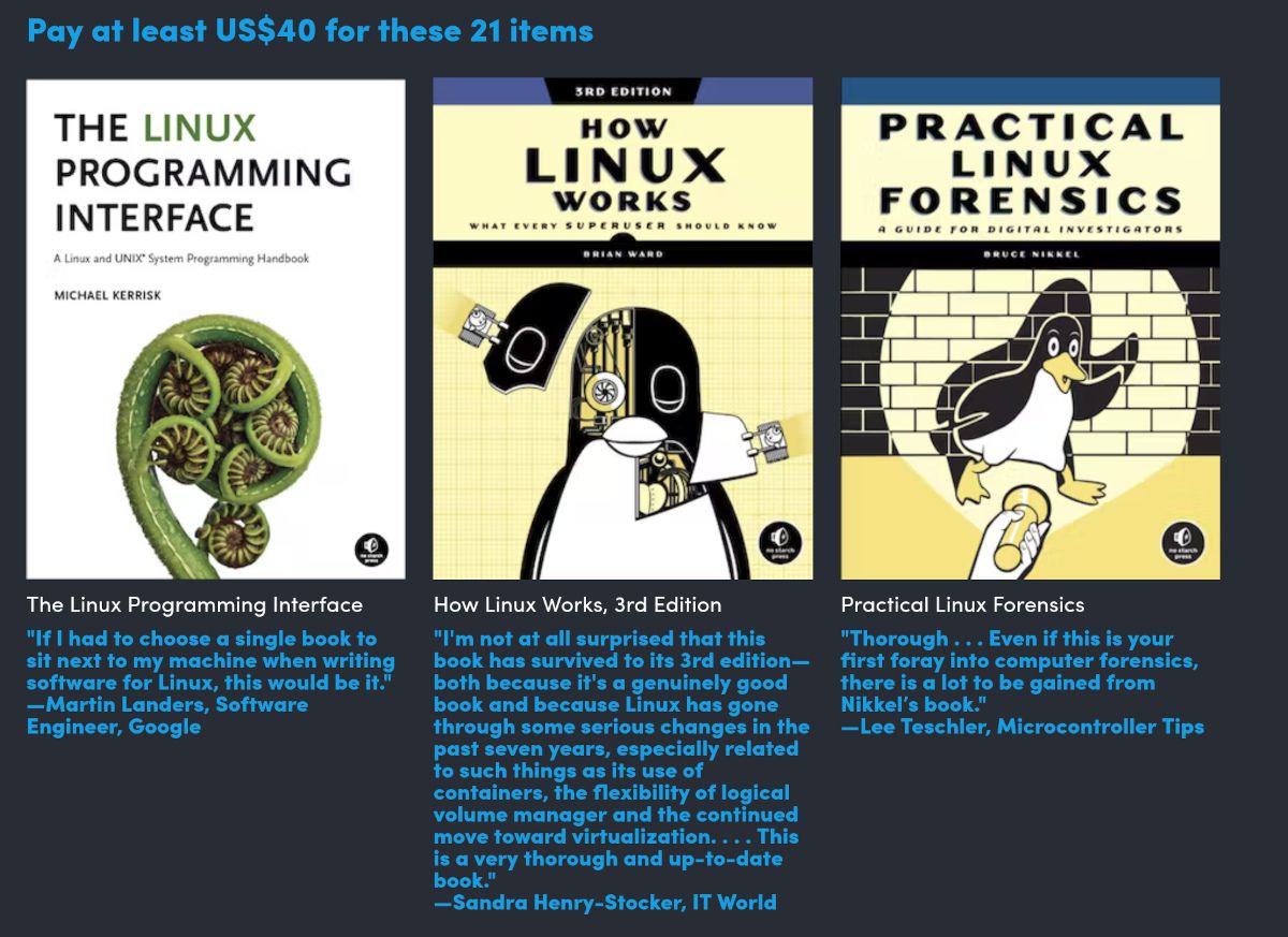 linux by no starch press bundle