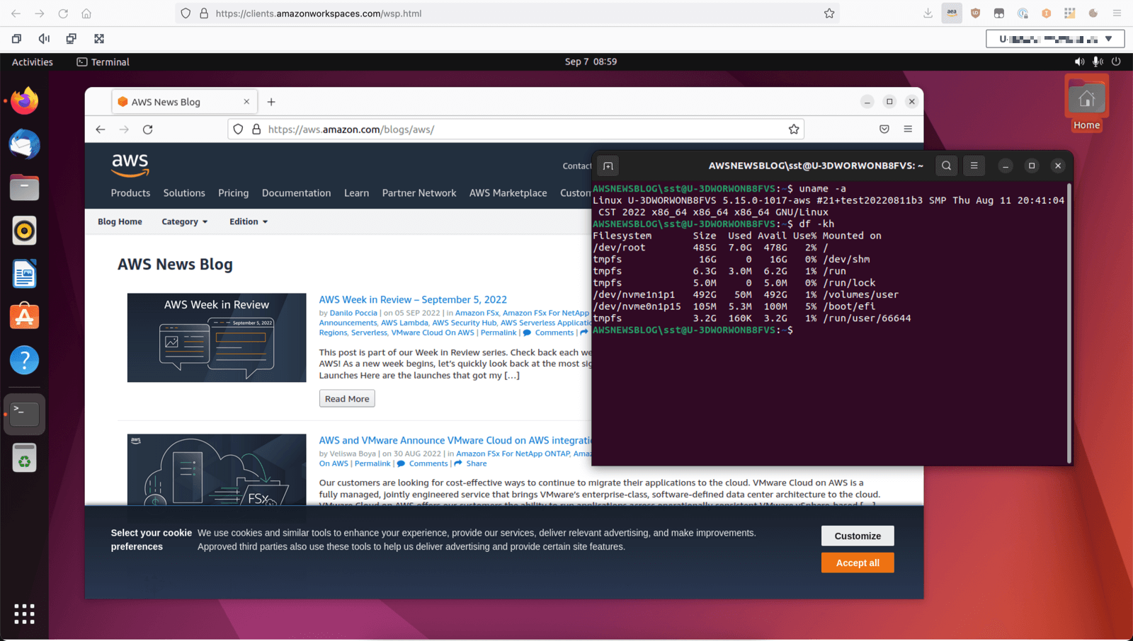 ubuntu amazon workspace
