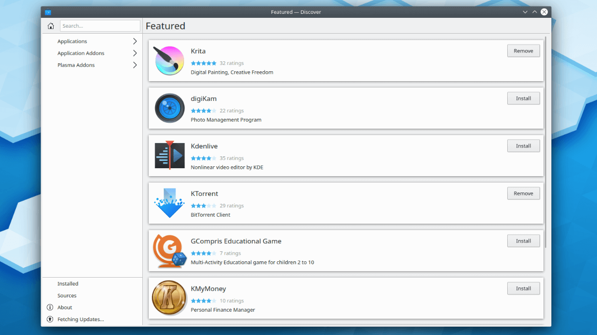 kde plasma discover