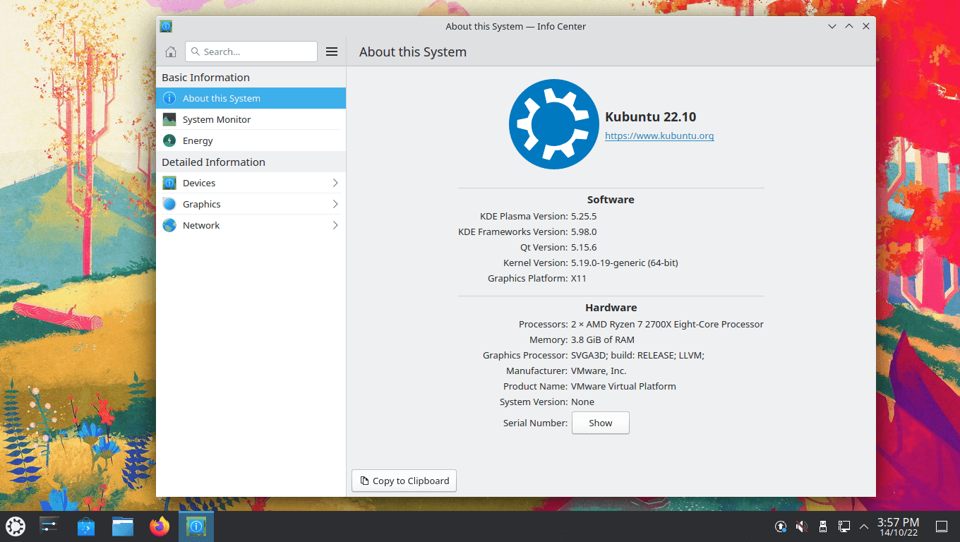 kubuntu 22.10 kde version