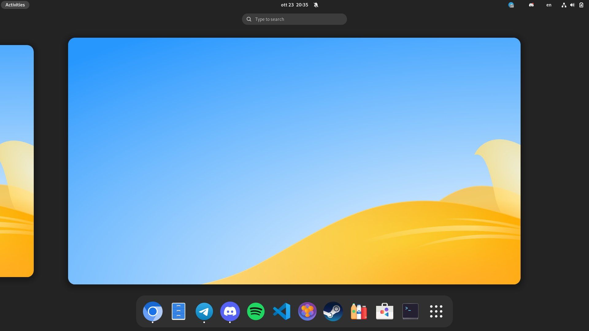 vanilla os home