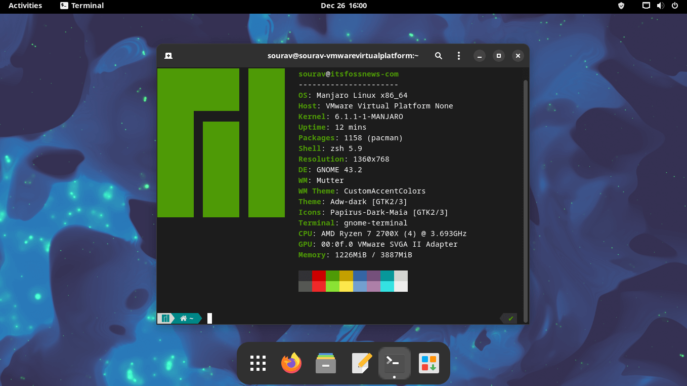 manjaro linux sikaris gnome