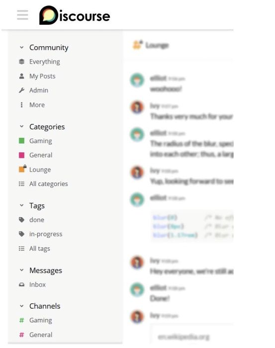 discourse 3 sidebar