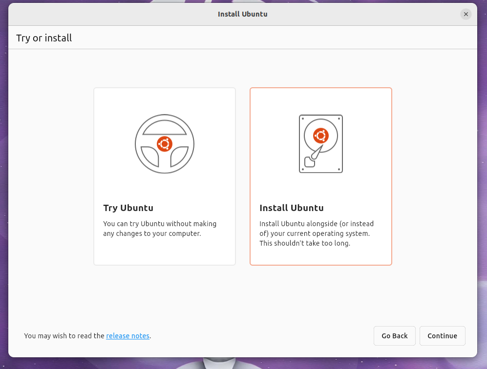 ubuntu new installer install