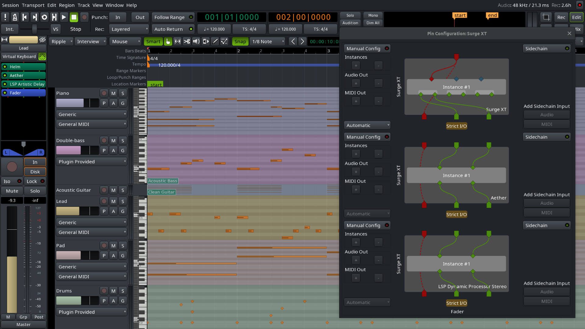 Open-Source DAW Ardour 7.3 Gets Better With VST3 Multi-Bus Support