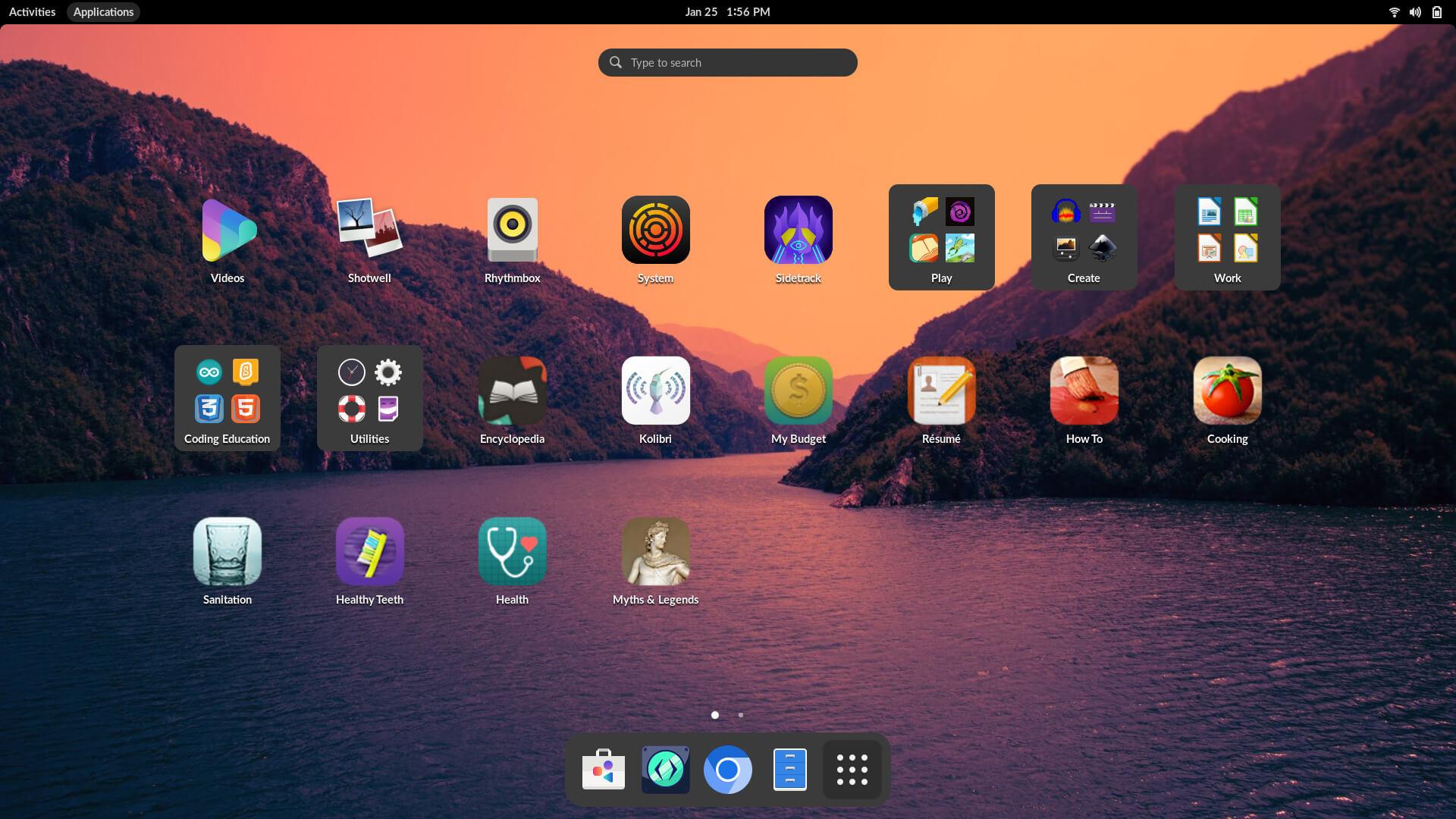 the app launcher on endless os 5