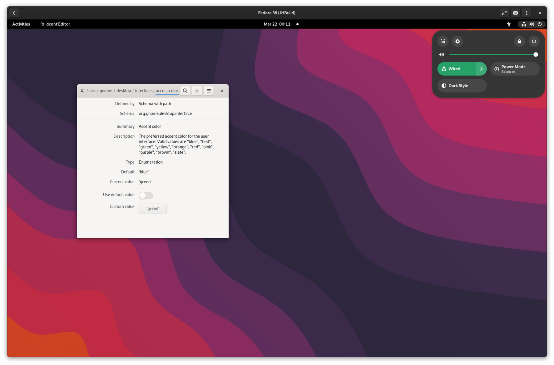 early look at gnome's upcoming color accent support