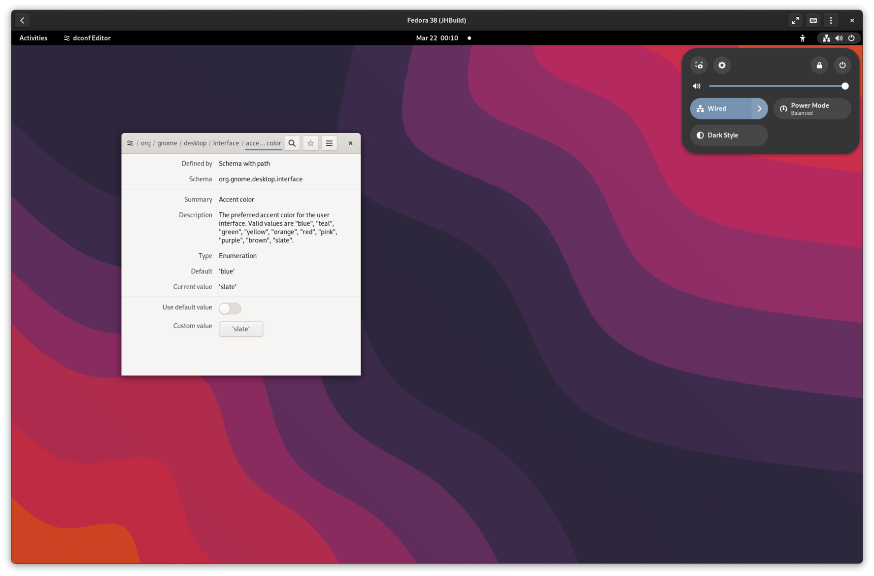 another early look at gnome's upcoming color accent support