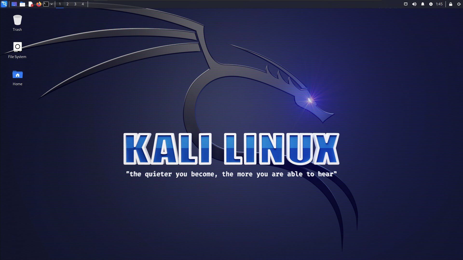 a screenshot of the kali linux 2023.1 dekstop