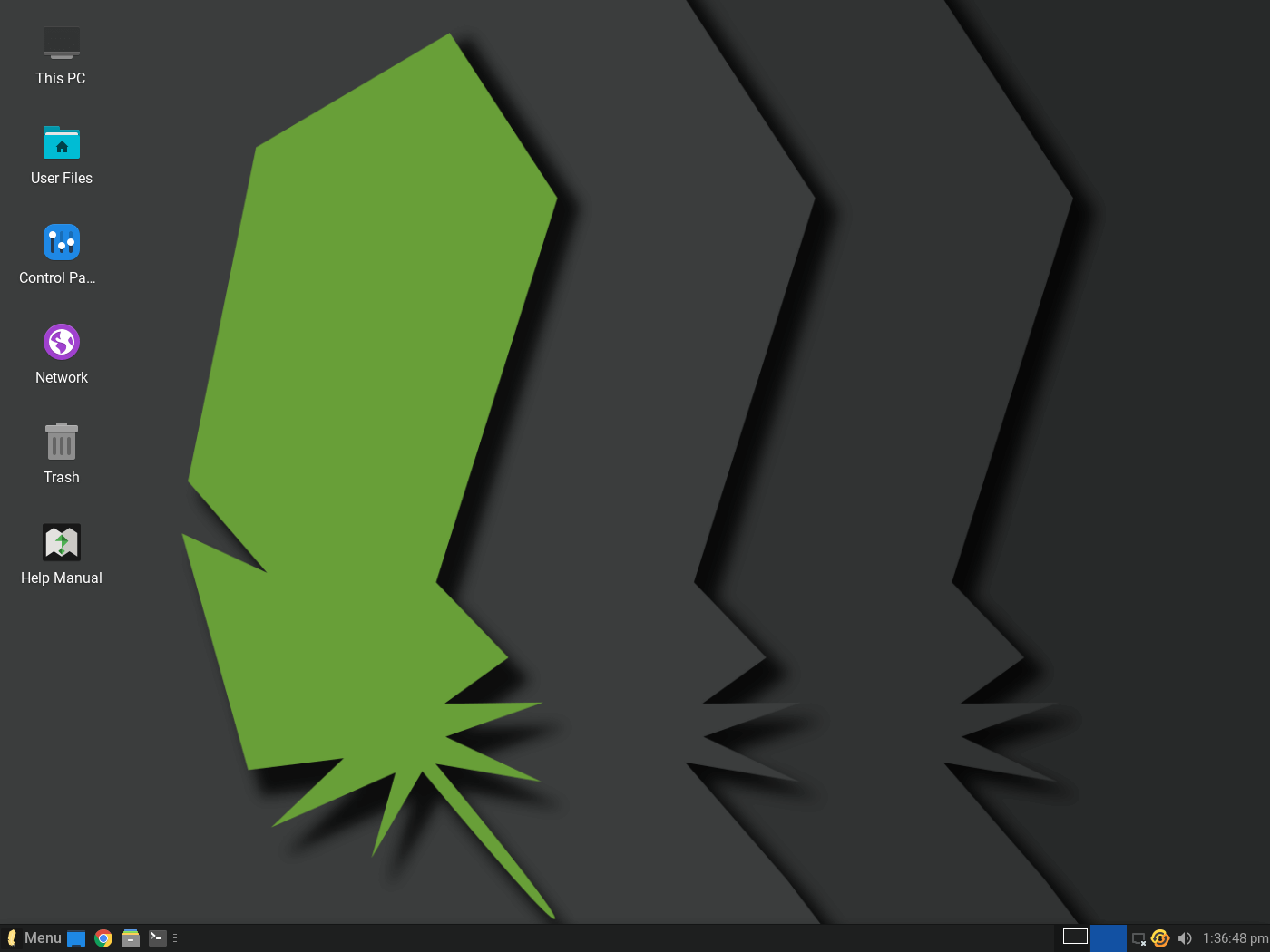 a screenshot of the desktop on linux lite 6.4