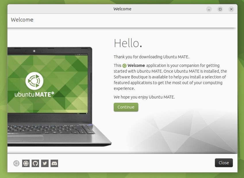 ubuntu mate welcome