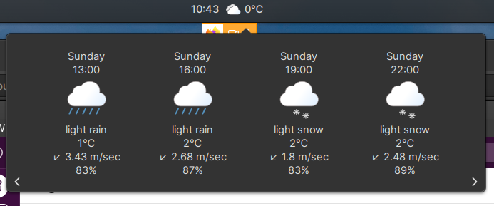 ubuntu budgie weather applet