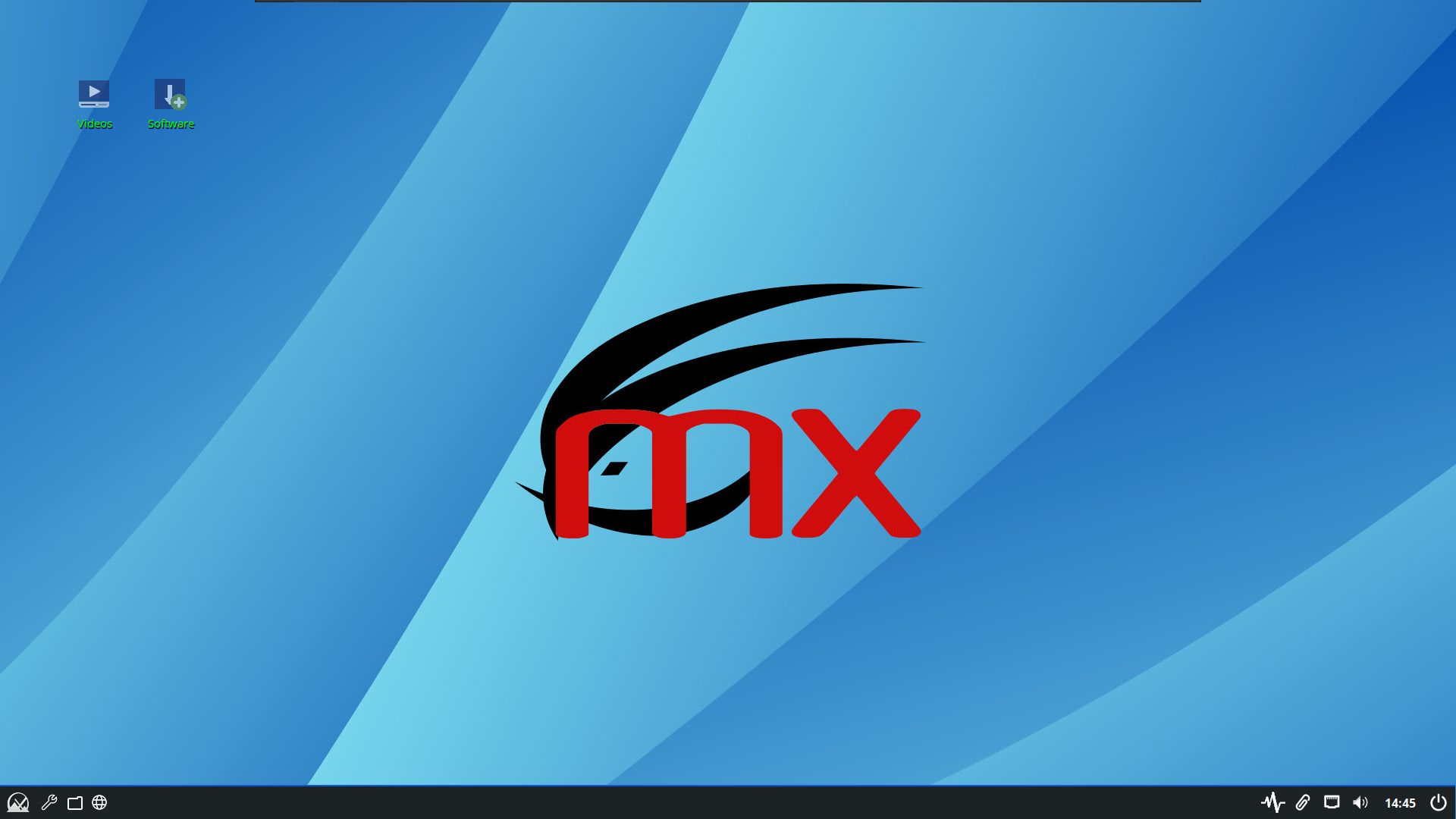 a screenshot of mx linux 23 with fluxbox