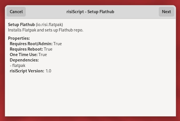 risios flathub setup