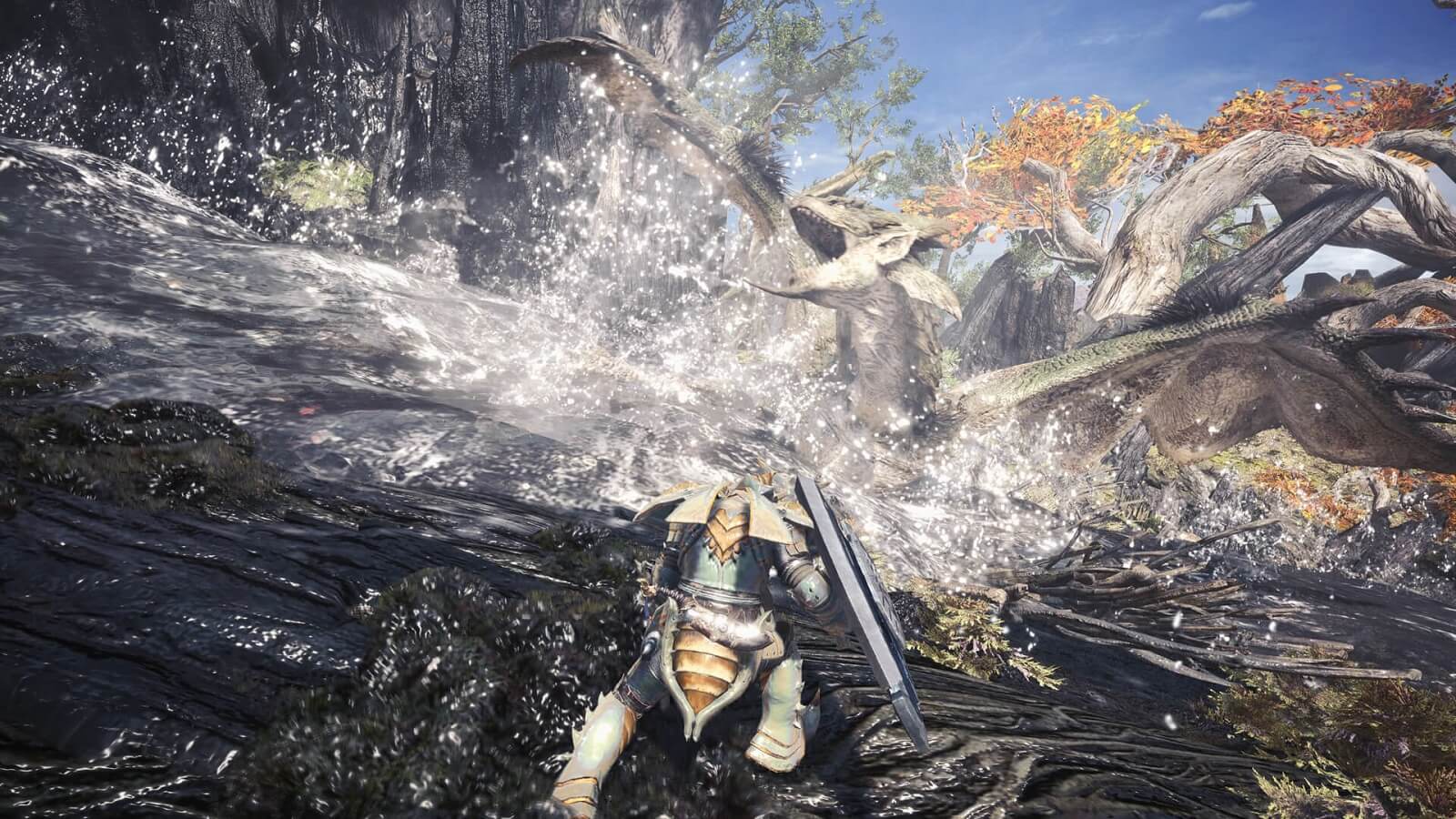 a screenshot of monster hunter world