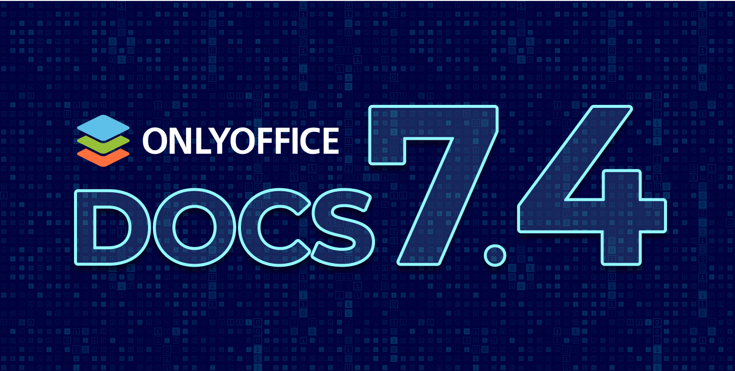 the onlyoffice docs 7.4 poster