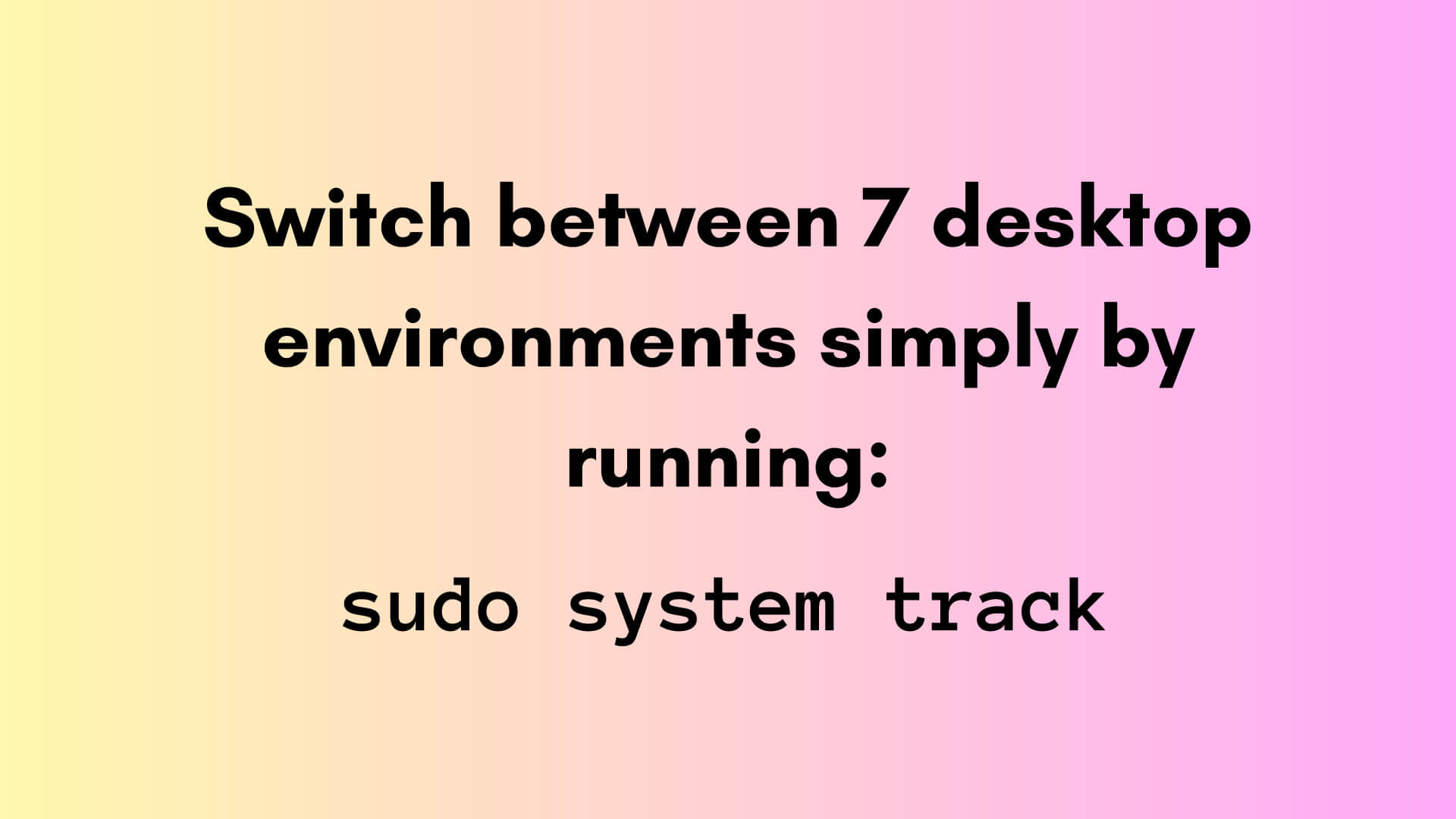 a banner showing the new desktop environment support on blendos v3
