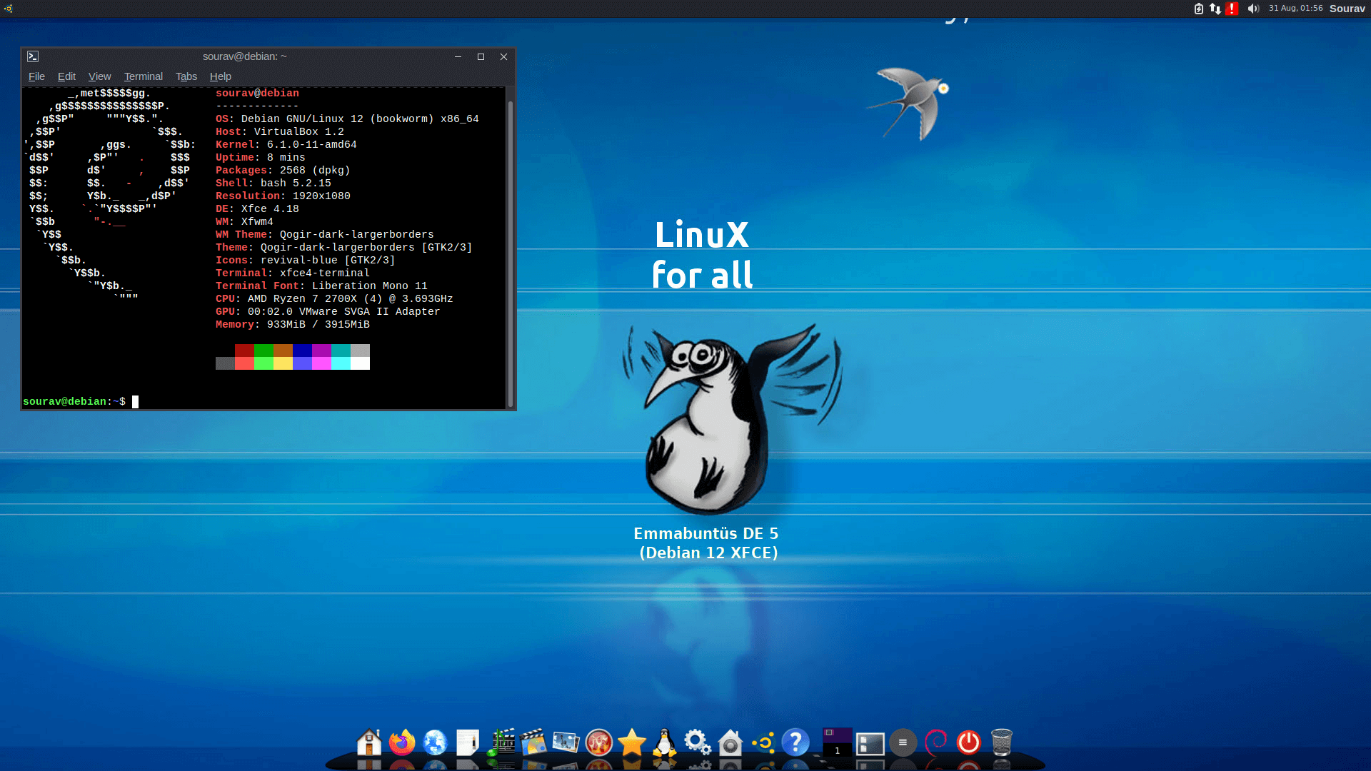 a screenshot of emmabuntüs debian edition 5