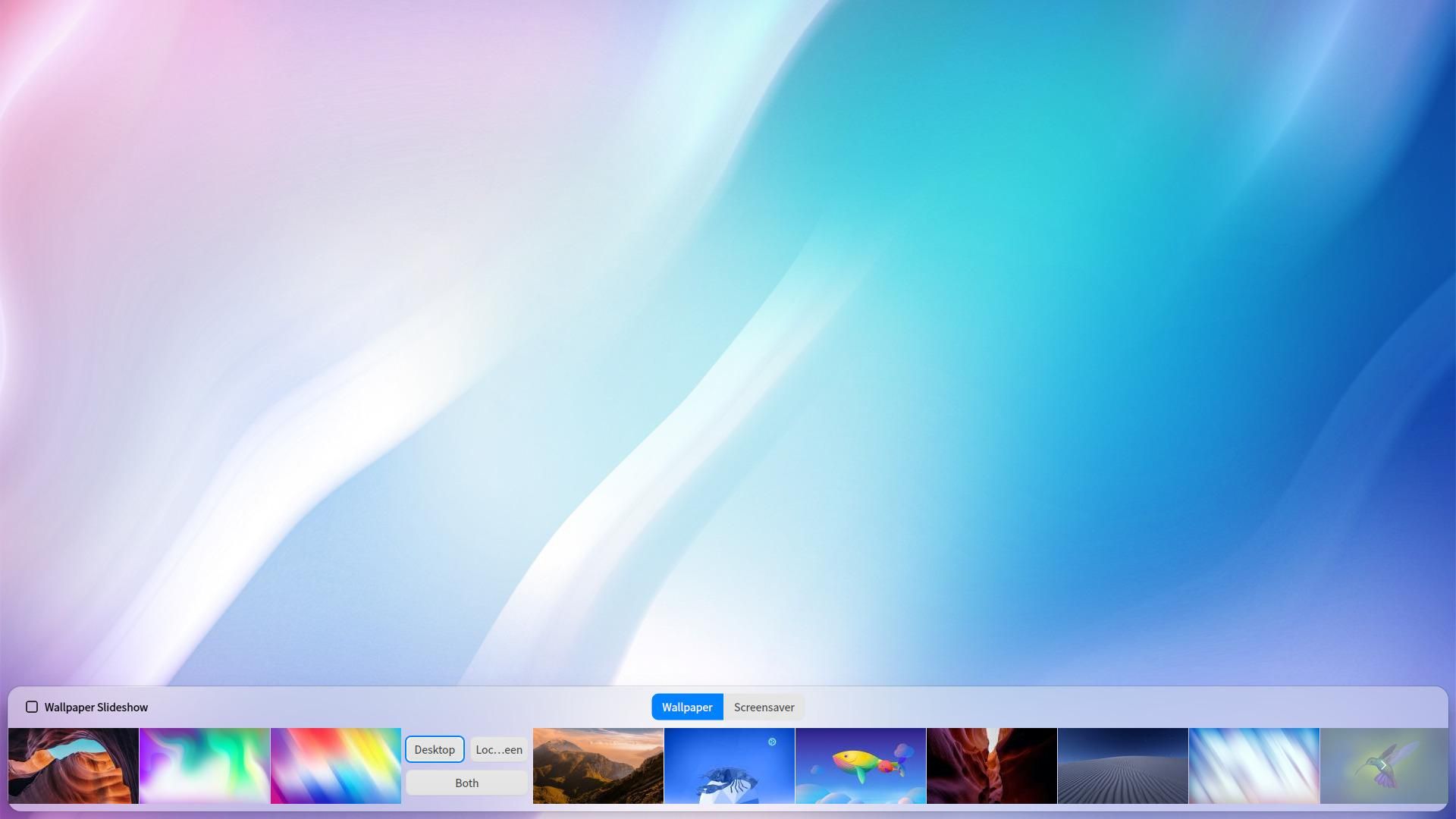 a screenshot of ubuntudde remix 23.04's new wallpapers