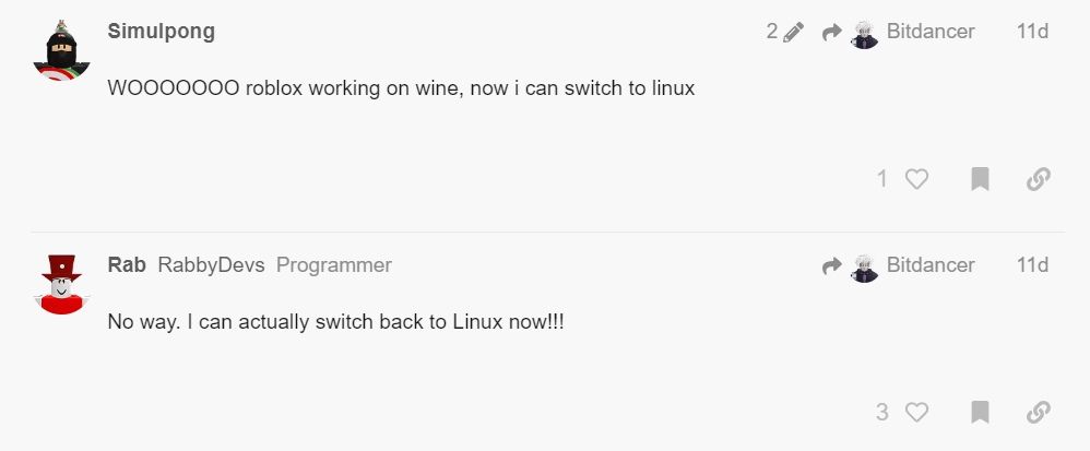 Roblox support returns to Linux with Wine