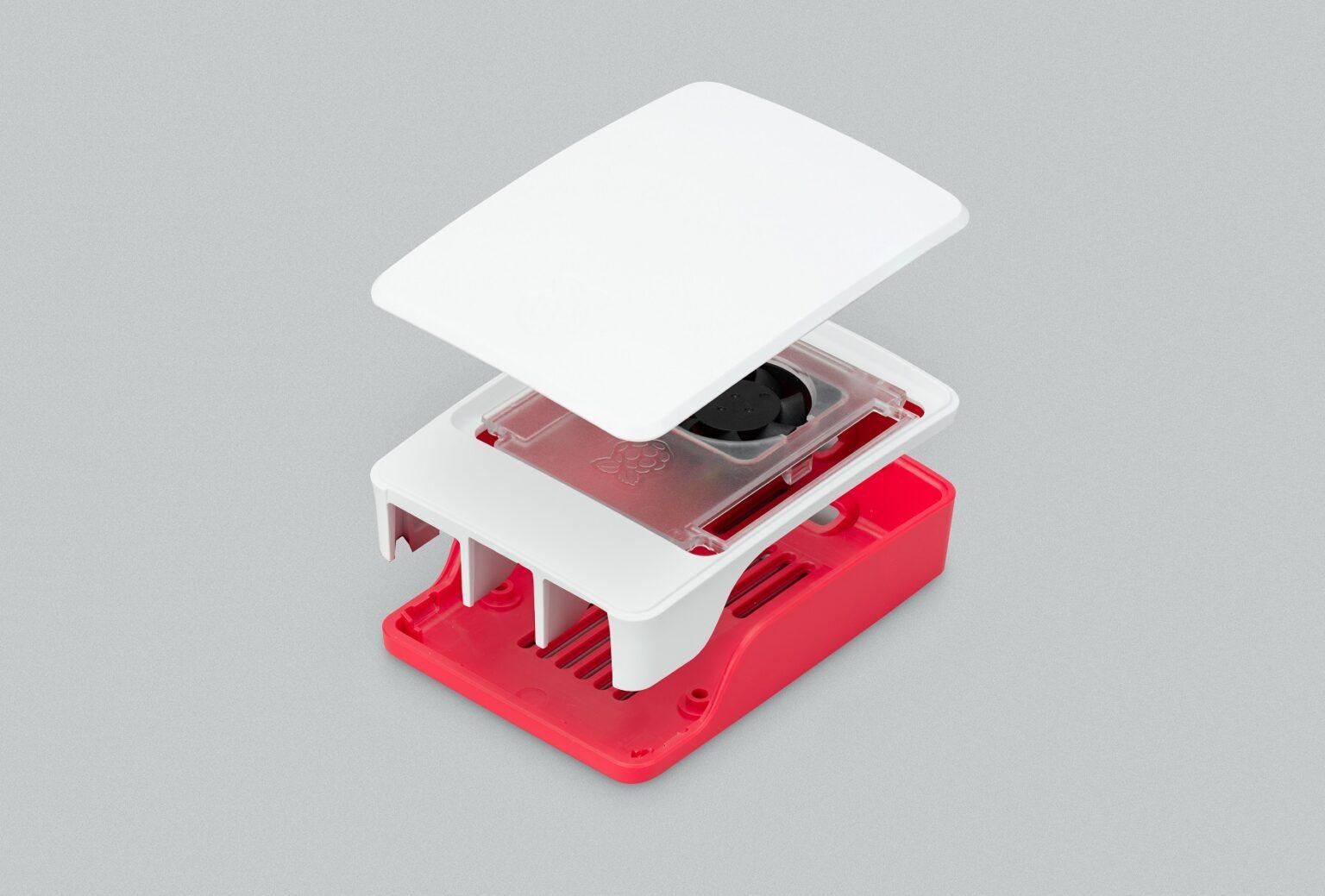 a photo of the official raspberry pi case accessory