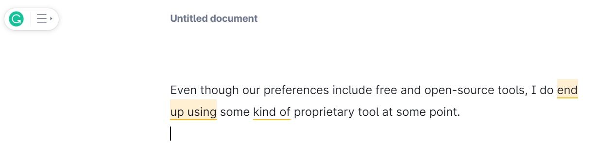 grammarly screenshot