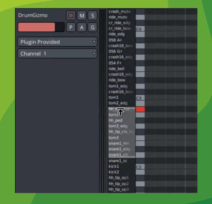 a screenshot of ardour 8.0 redesigned midi track header