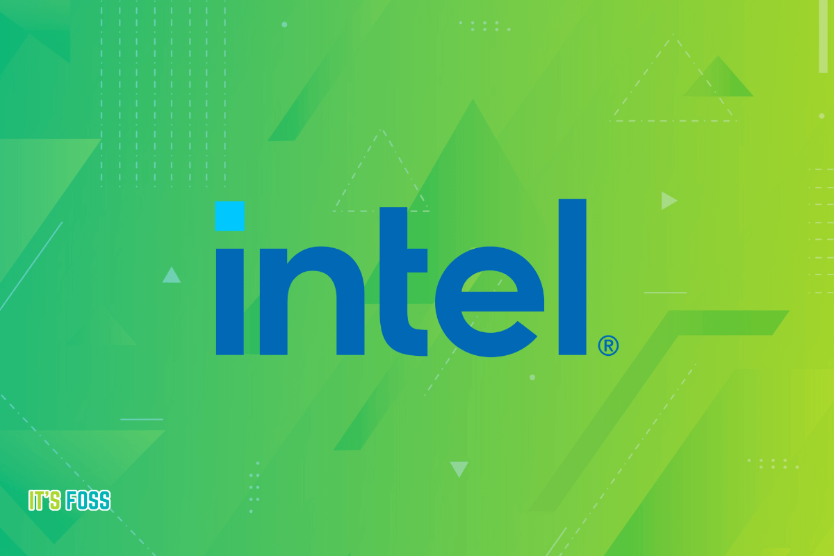 an image showing the intel logo 