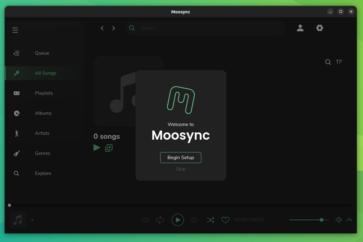 a screenshot of moosync