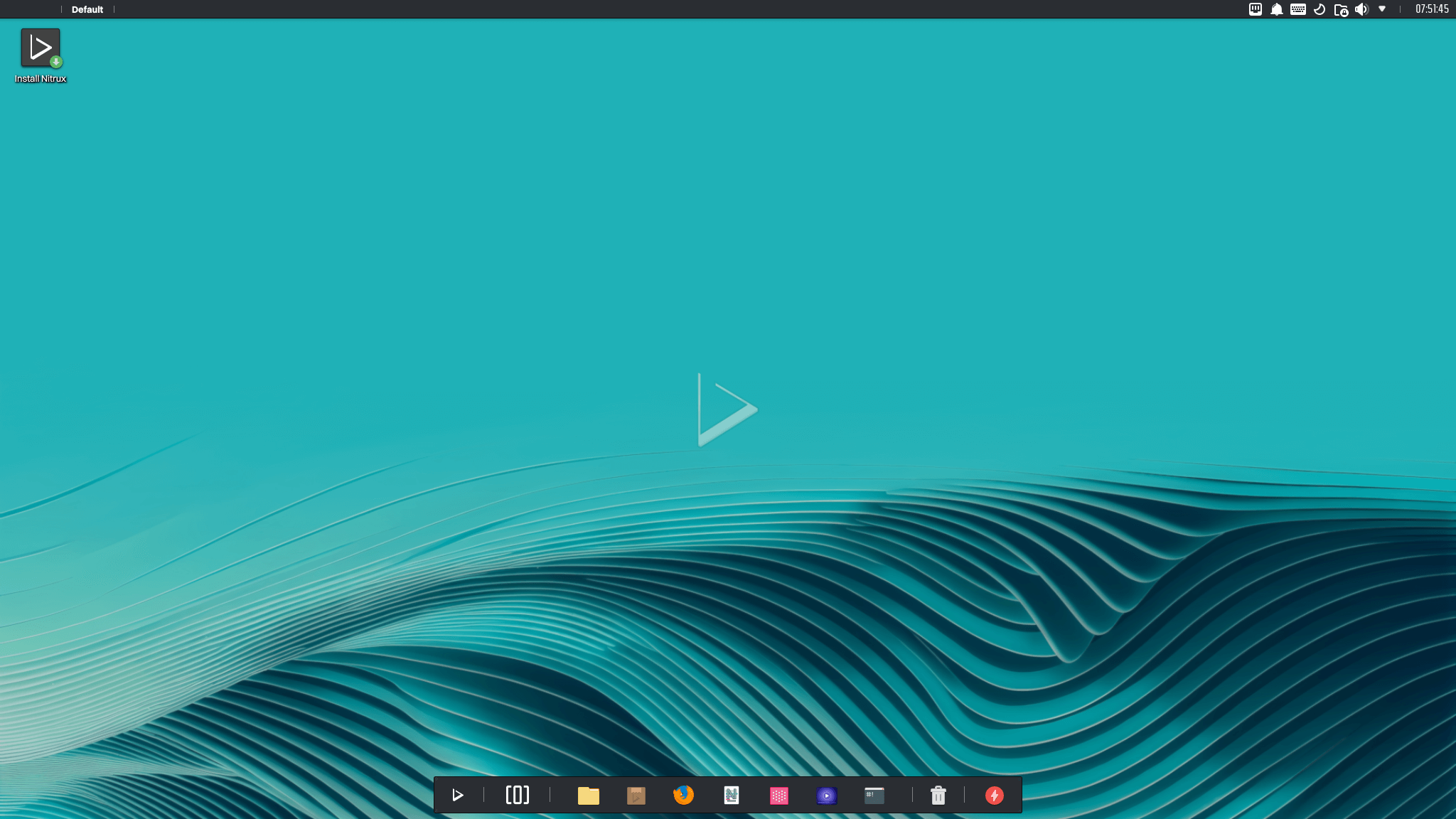 a screenshot of nitrux 3.2.1 desktop screen