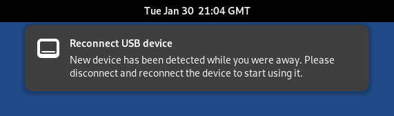 a screenshot of tails 6.0 new device notification