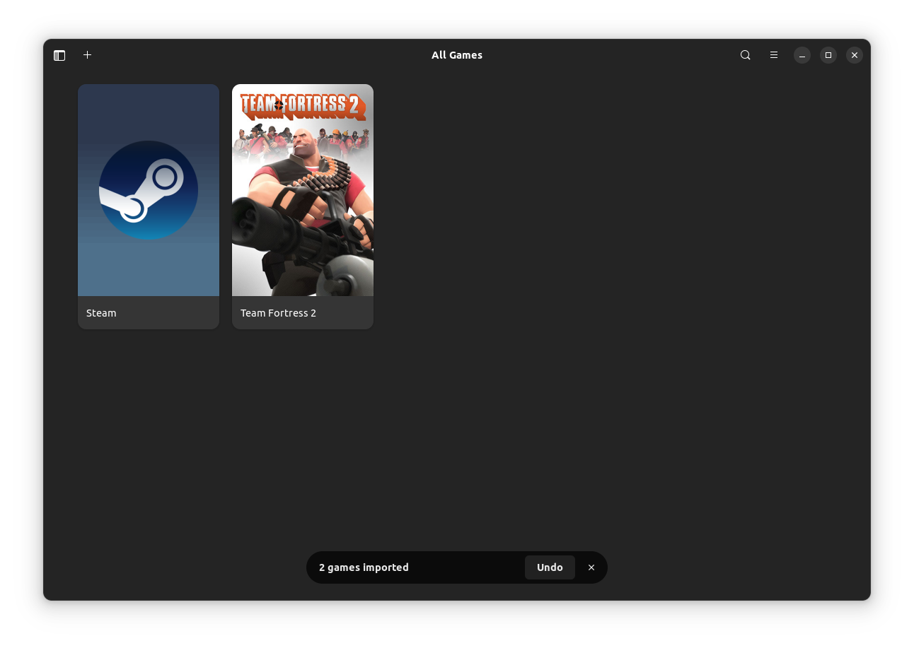 a screenshot of cartridges with team fortress 2 and steam launching options