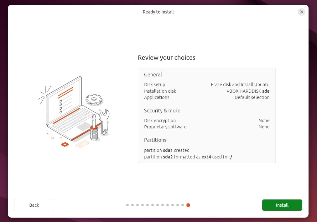a screenshot of ubuntu 24.04 installer