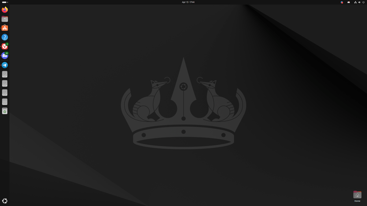 ubuntu 24.04 lts beta home screenshot
