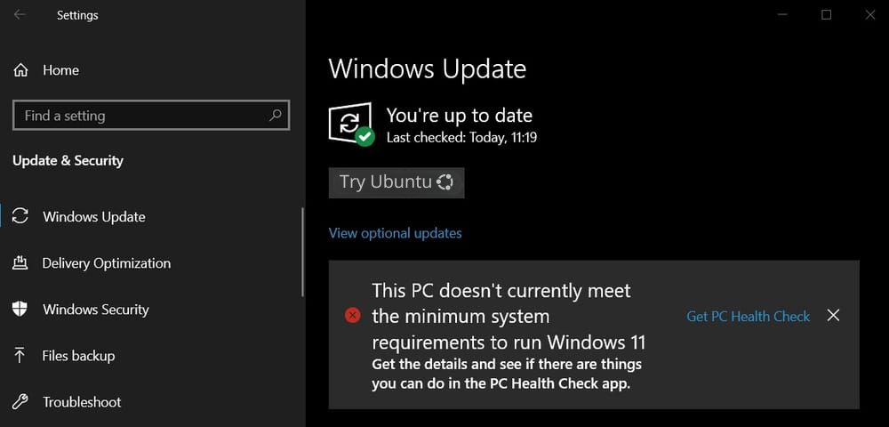 windows update funny ubuntu
