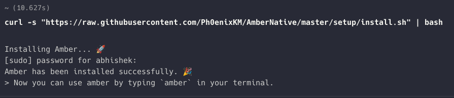 Installing Amber language on Linux