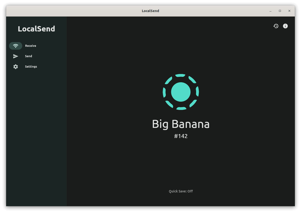 a screenshot of localsend