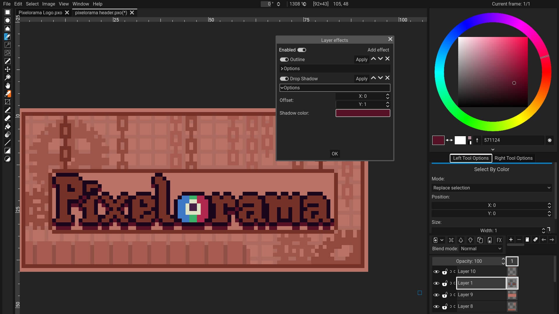 a screenshot of pixelorama