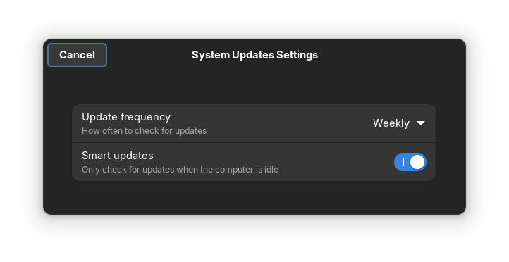 vanilla os smart updates