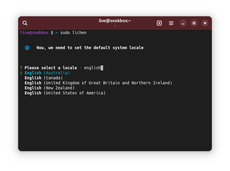 a screenshot of serpent os cli installer