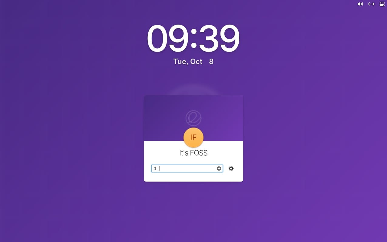 elementary os 8 clock screenshot