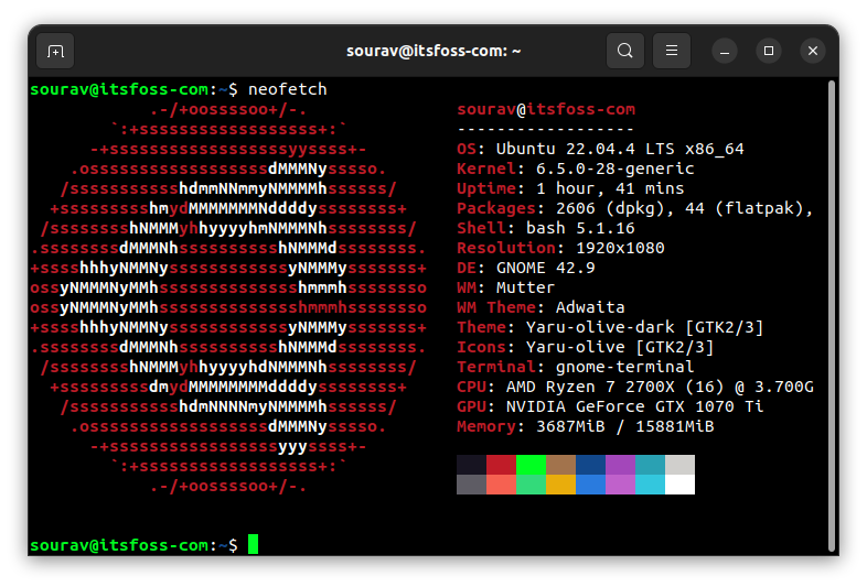 neofetch screenshot
