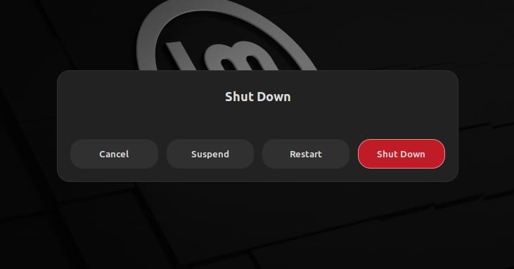 linux mint 22.1 dialog buttons