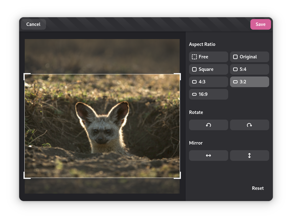 screenshot of loupe image viewer mockup