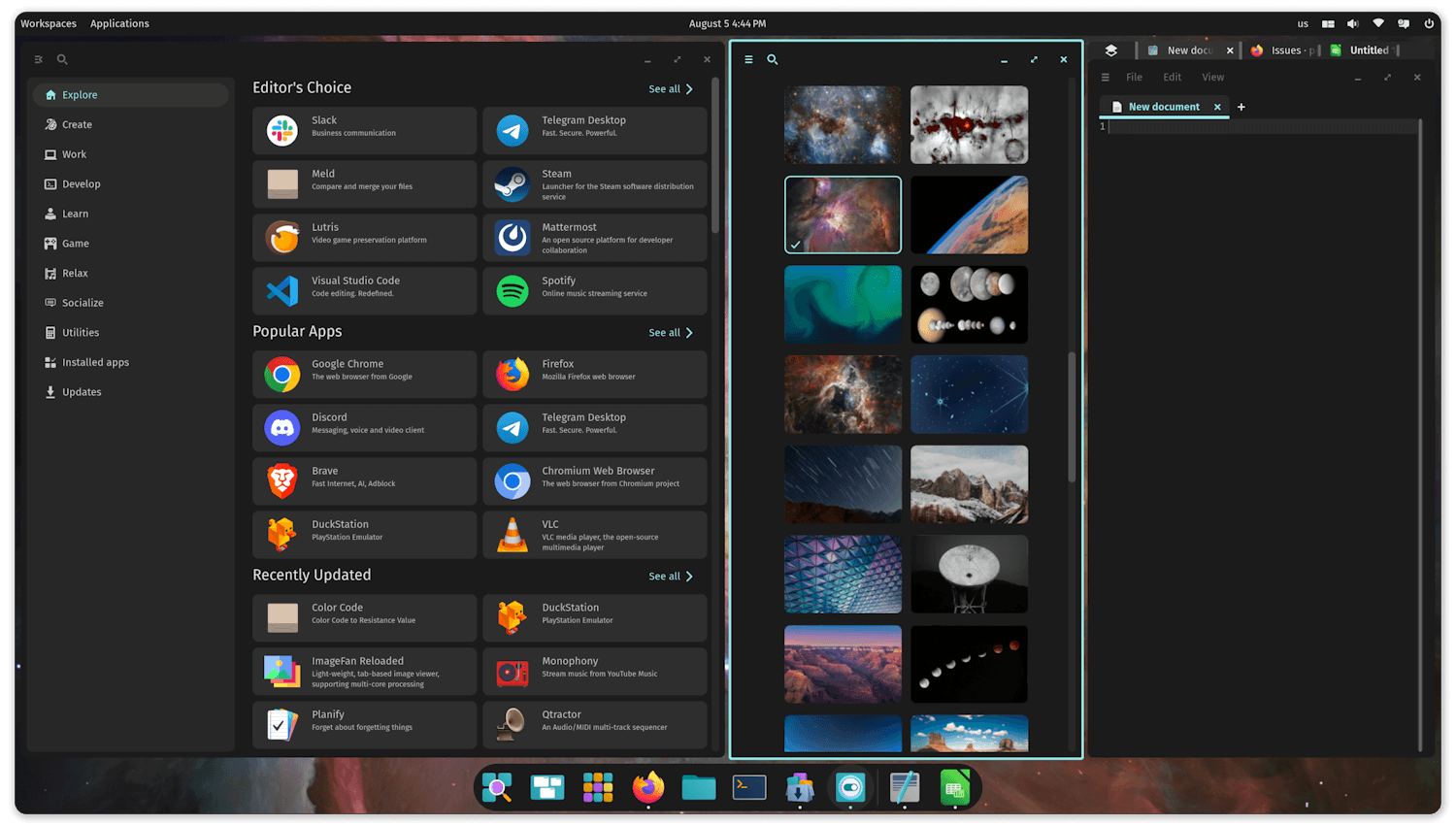 pop os 24.04 lts alpha screenshot