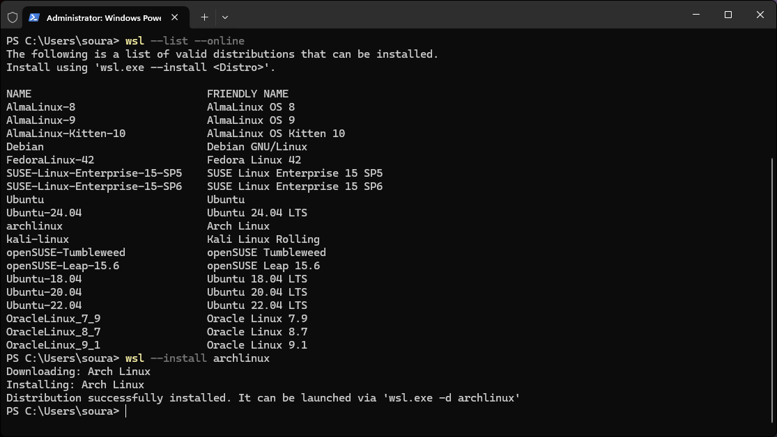 You Can Now Officially Run Arch Linux Inside Windows
