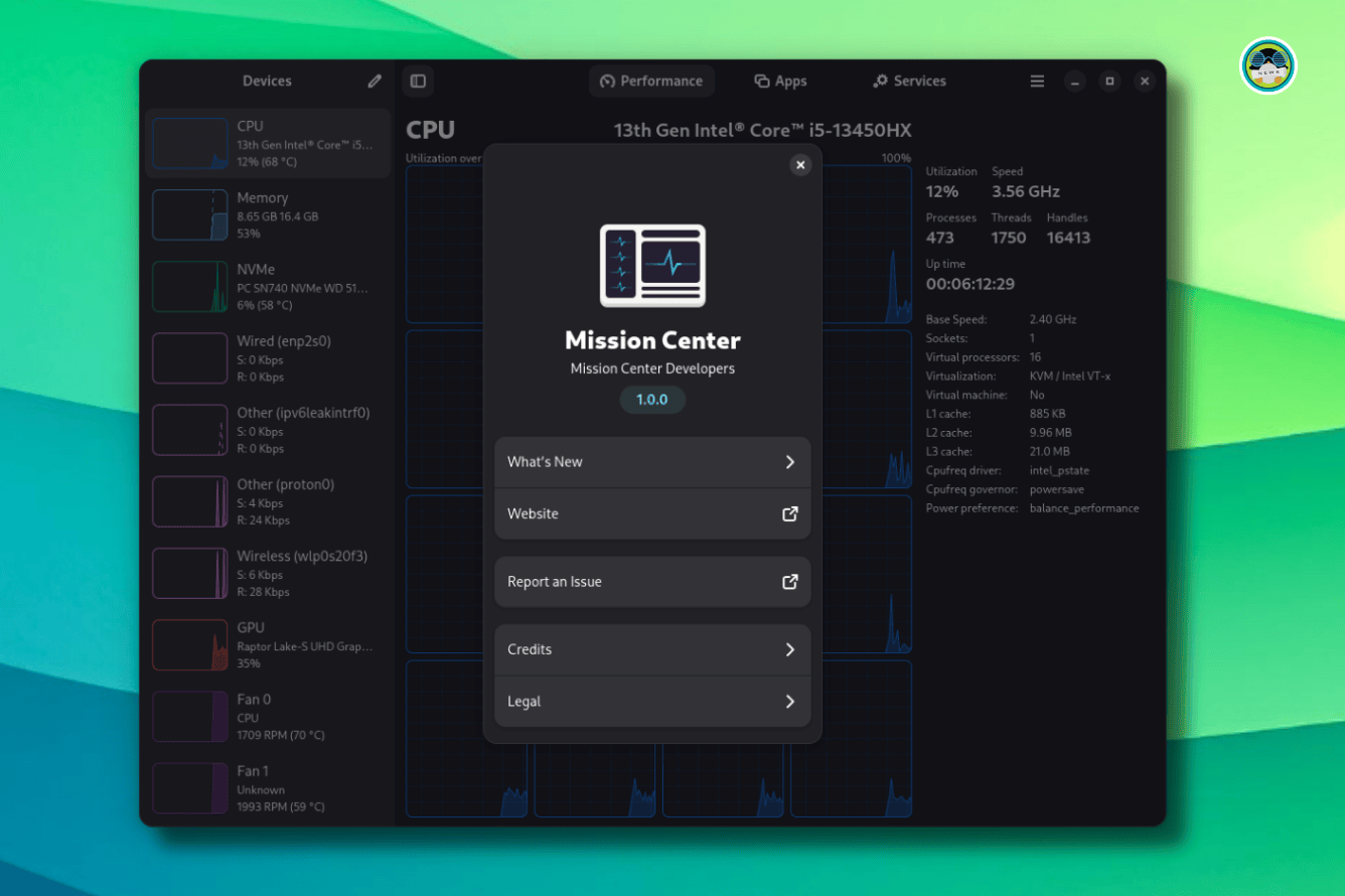 Mission Center Hits A 1.0 Release! Making it the Best GUI System Monitor for Linux