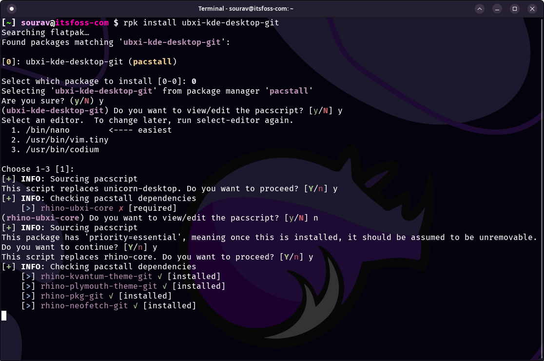 Hands-On with Rhino Linux&#39;s New UBXI KDE 6 Desktop
