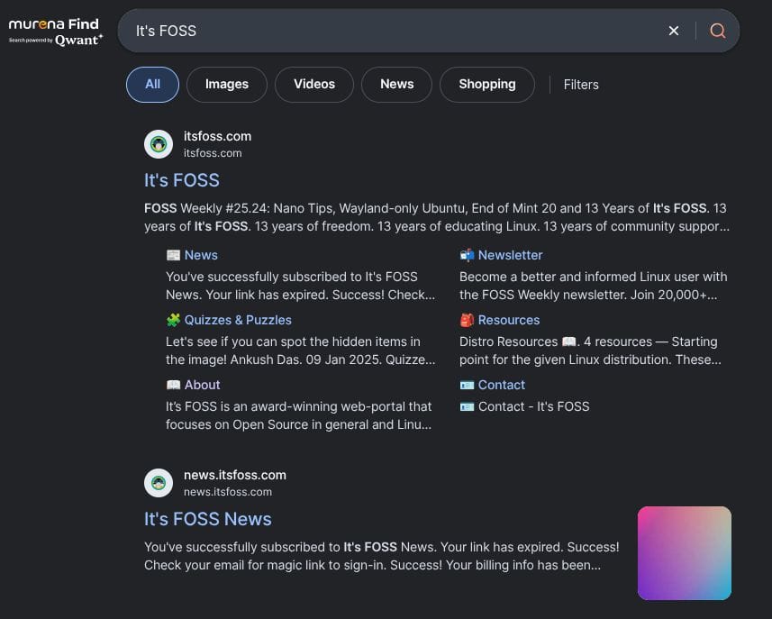 A Search Engine that Respects You! Murena Find is Here